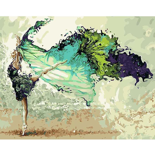 Colorful Dancing Ballerina Painting by Numbers Set