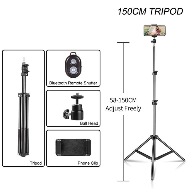 Universal Portable Aluminum Tripod Stand