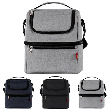 2-Compartment Insulated Shoulder Lunch Bag - wnkrs