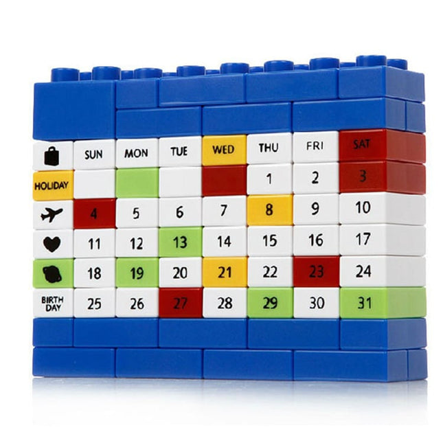 Building Blocks Design Desk Calendar - Wnkrs