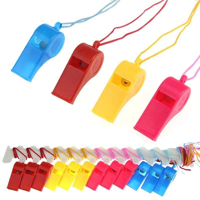 Colored Plastic Referee Whistle - wnkrs