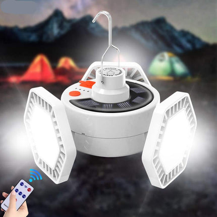 126LED Solar Rechargeable Camping Hanging Light - wnkrs