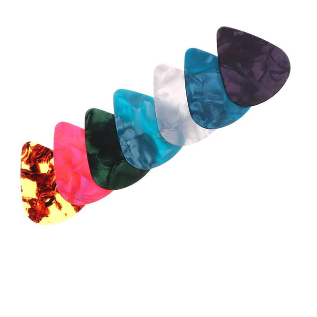 Triangle Colorful Marble Design Guitar Pick