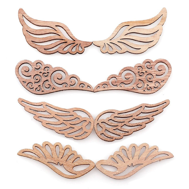 Wooden Wings Scrapbooking Embellishments 40 Pcs Set - wnkrs