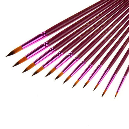 Berry Color Paint Brush 12 Pcs Set - Wnkrs