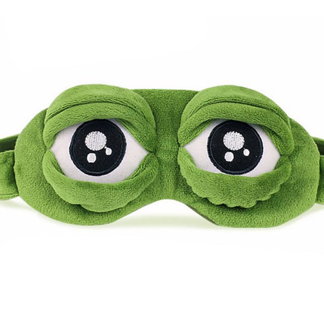 Soft 3D Frog Stylized Sleeping Mask - wnkrs