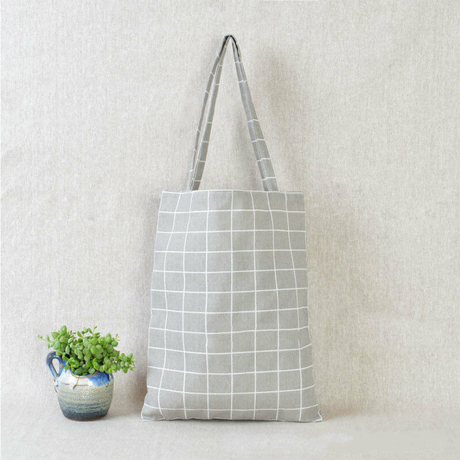 Women's Geometric Print Linen Tote Bag - Wnkrs