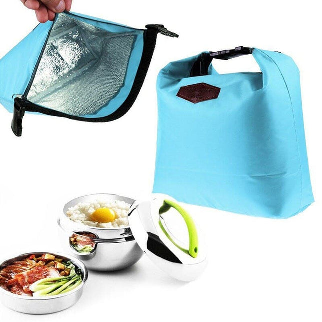 Useful Insulated Waterproof Nylon Lunch Bag - Wnkrs