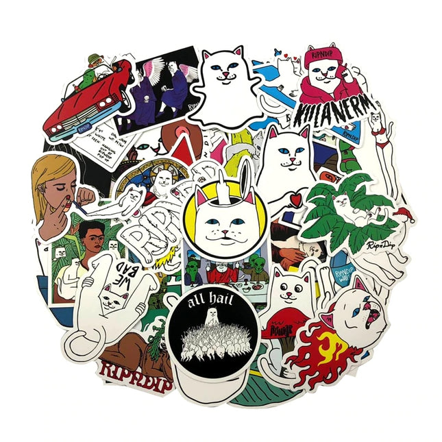 Cat Themed Stickers for Skateboard - Wnkrs