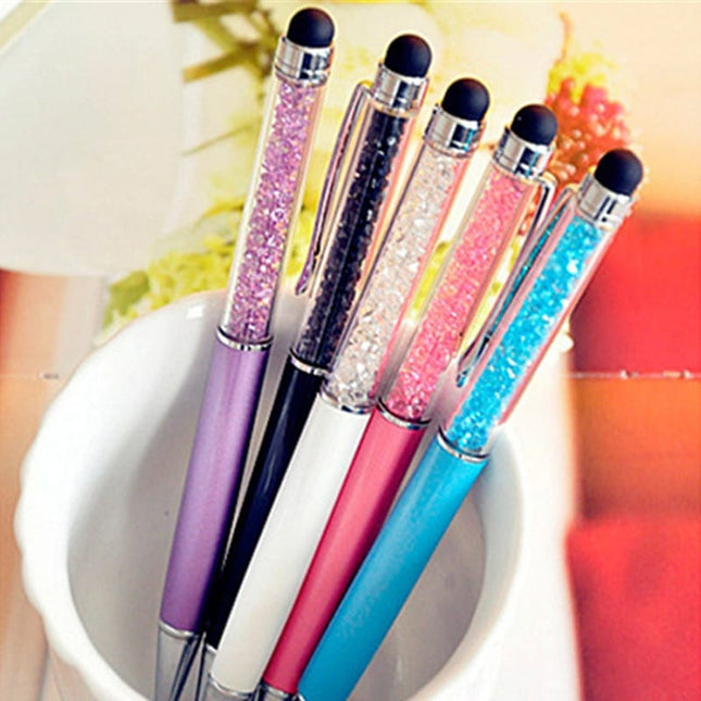 Set of 5 Diamond Crystal Ballpoint Pens - wnkrs