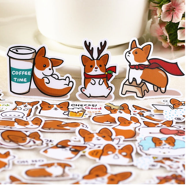 Cute Dog Printed Stickers 39 pcs Set - wnkrs