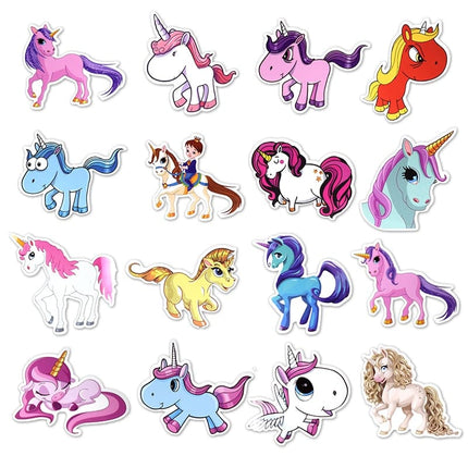 Colorful Water-Resistant Unicorn Stickers 50 pcs Set - wnkrs