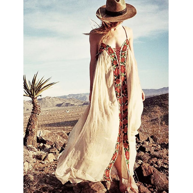 Women's Boho Maxi Cami Dress - Wnkrs