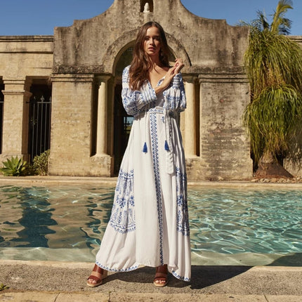 White Maxi Dreaming Dress for Women - Wnkrs