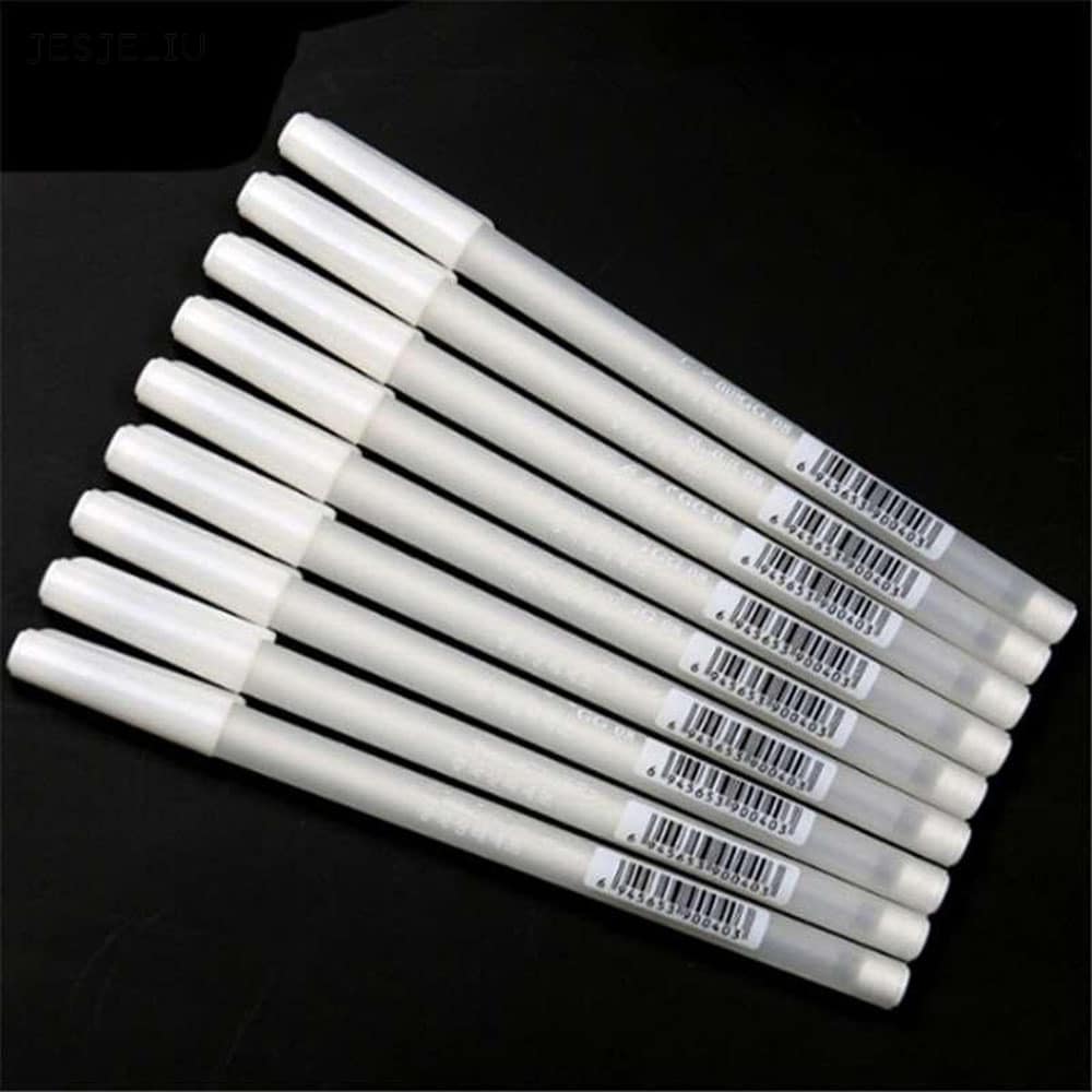 White Ink Fine-Tip Art Pen