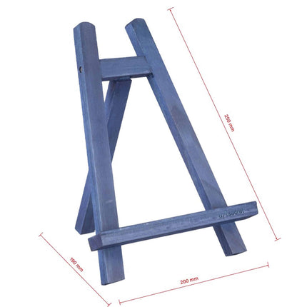 Blue Wooden Mini Display Easel - Wnkrs