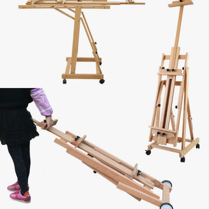 Adjustable Horizontal and Vertical Wooden Easel - wnkrs