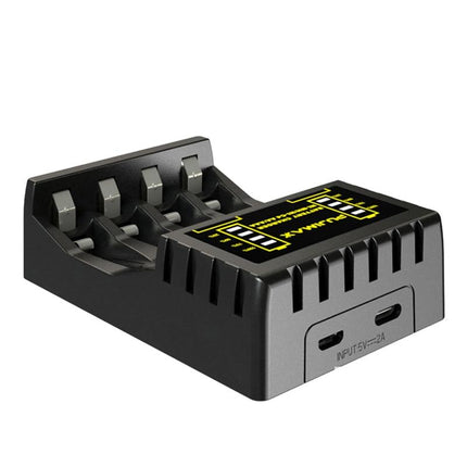 4-Slot Rechargeable Battery Charger for AA and AAA - wnkrs