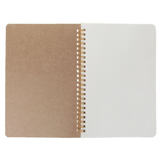 A5 Bullet Notebook Kraft Paper Cover - wnkrs