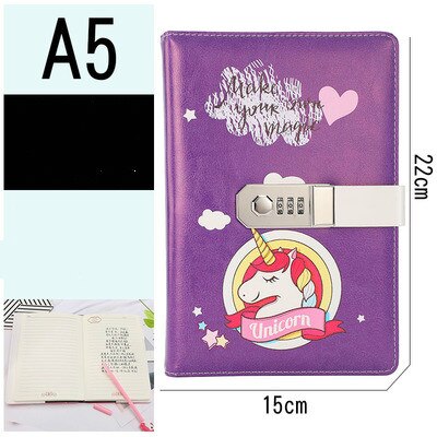 A5 Cute Unicorn Girl Diary Notebook - wnkrs