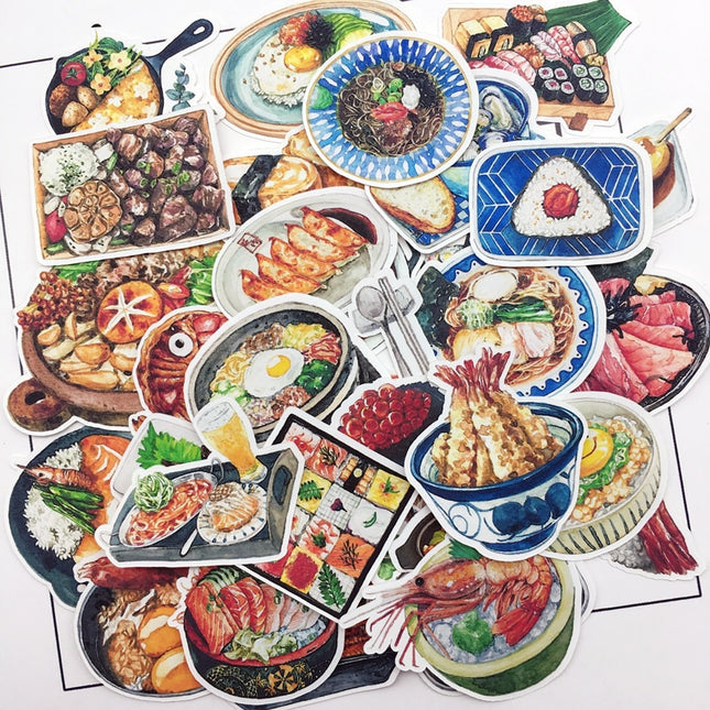 Japanese National Food Sticker Set 35 Pieces - wnkrs