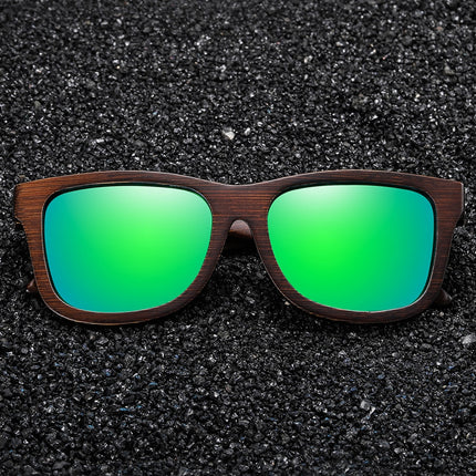 Men's Carved Wood Sunglasses - wnkrs