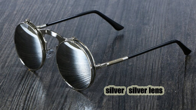 Steampunk Style Round Sunglasses - wnkrs