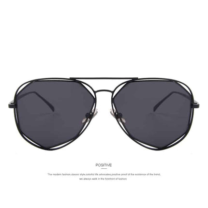 Geometric Aviator Sunglasses - Wnkrs