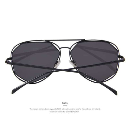 Geometric Aviator Sunglasses - Wnkrs
