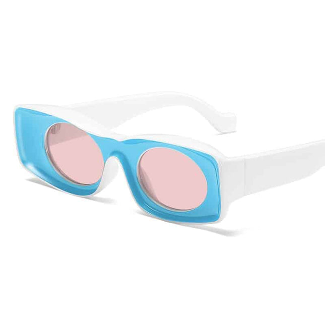 Women's Two Tone Rectangular Sunglasses - wnkrs