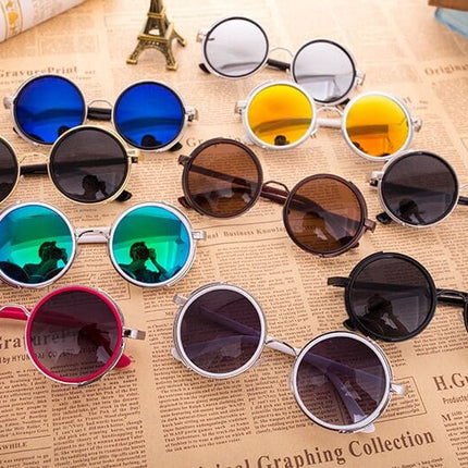 Unisex Round Shaped Sunglasses - Wnkrs