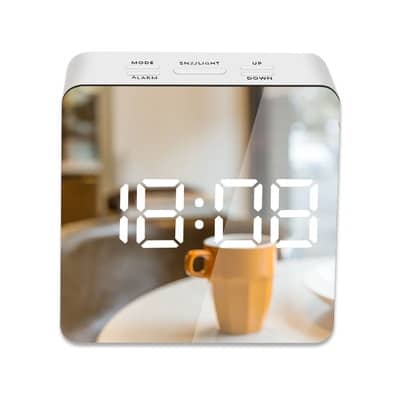 Square Mirror Alarm Clock - wnkrs