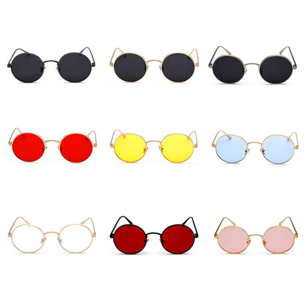 Men's Retro Round Sunglasses