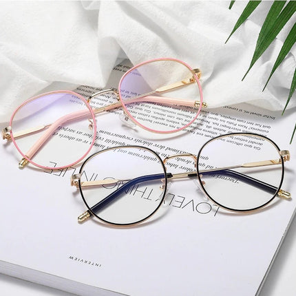 Men's Round Retro Style Anti-Blue Light Glasses - wnkrs