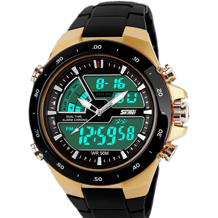 Waterproof Sports Wristwatches with Dual Display - wnkrs