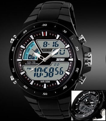 Waterproof Sports Wristwatches with Dual Display - wnkrs