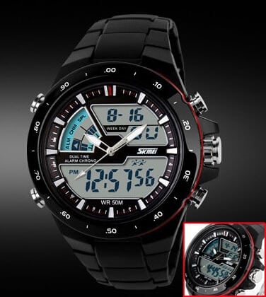 Waterproof Sports Wristwatches with Dual Display - wnkrs