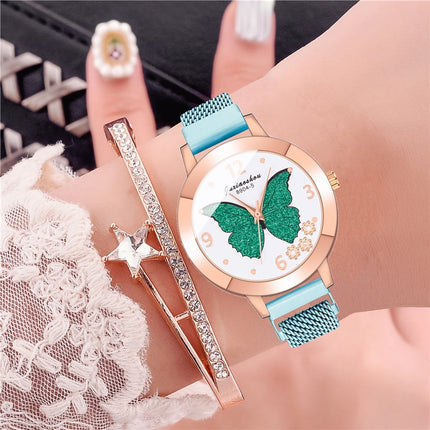 Women's Butterfly Style Magnetic Strap Quartz Watch - wnkrs