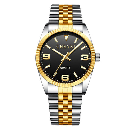 Women's Golden Steel Quartz Watch - wnkrs