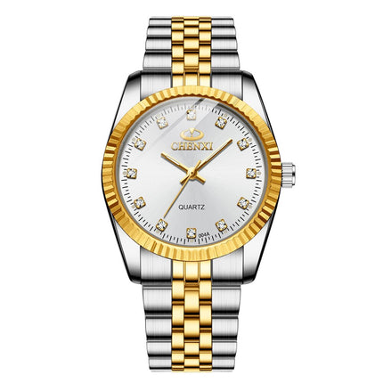 Women's Golden Steel Quartz Watch - wnkrs