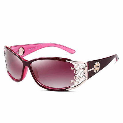 Women's Metal Lace Polarized Sunglasses - wnkrs