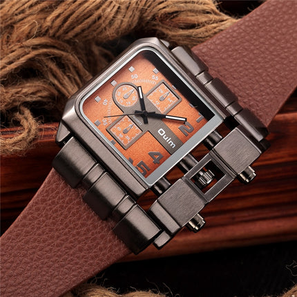 Square Shape Dial Casual Style Men's Watches - wnkrs