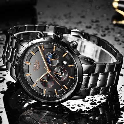 Business Styled Quartz Watches for Men with Stainless Steel Strap - wnkrs