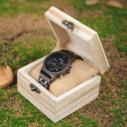 Vintage Style Round Wooden Men's Quartz Watch - wnkrs