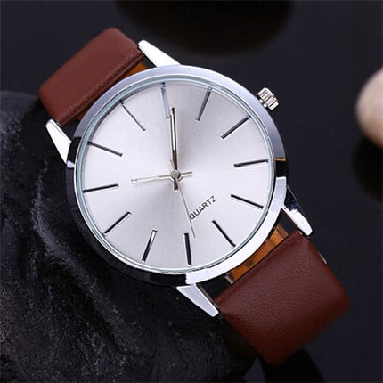 Men's Solid Casual Quartz Watch - wnkrs