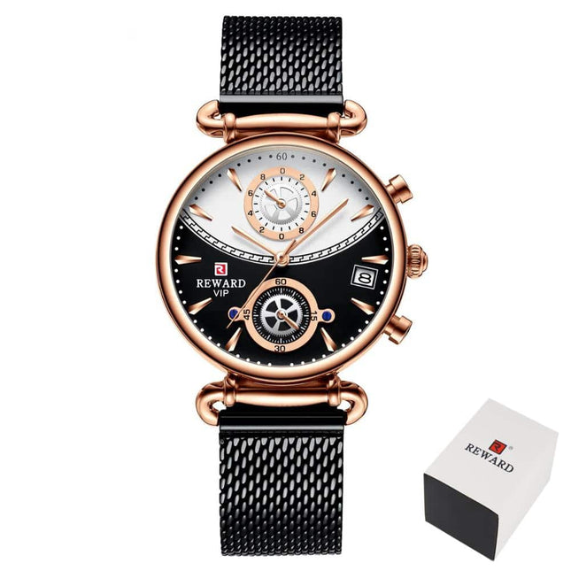 Women's Double Color Mesh Band Watch - wnkrs
