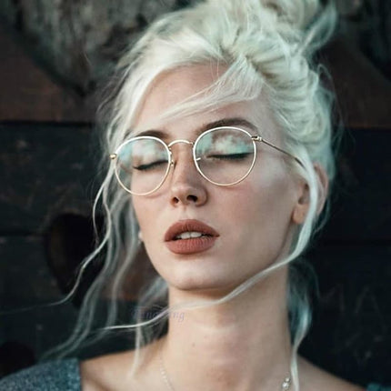 Women's Elegant Style Round Glasses - wnkrs