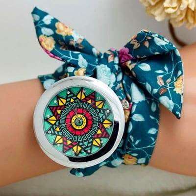 Ethnic Floral Watches With Wristbands - wnkrs