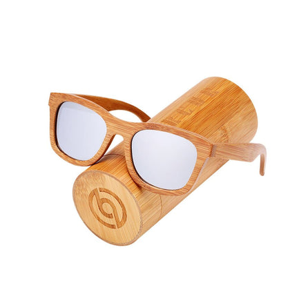 Men's Retro Square Shaped Bamboo Sunglasses - wnkrs