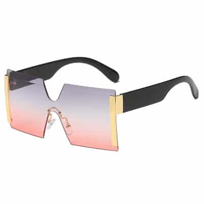 Women's Oversized Square Rimless Sunglasses - wnkrs